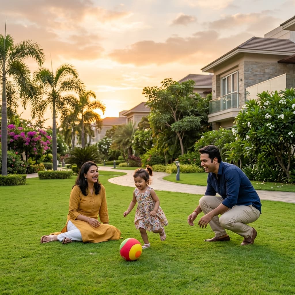 Family Living in Society Garden Lucknow